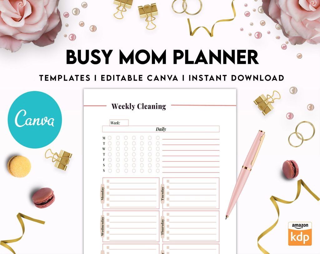 Busy Mom Planner - Day by Day Planner for Busy Moms - KDP