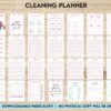 Cleaning Planner, Daily weekly monthly planner, cleaning Checklist, Cleaning tracker, Canva Editable Templates, Kdp interior