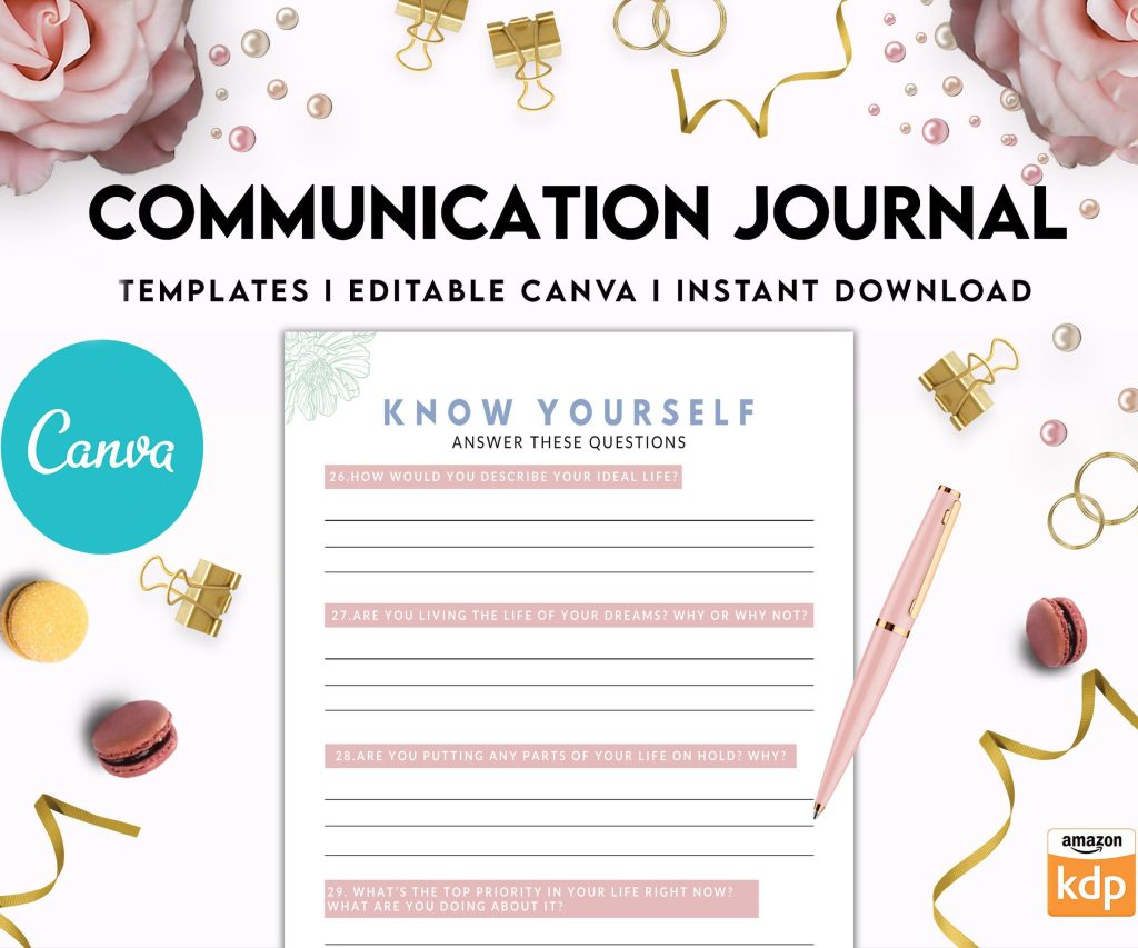 Communication Journal, DBT Interpersonal Effectiveness, Mental Health Editable Templates, Therapy Worksheets, Canva Editable Templates, Kdp interior
