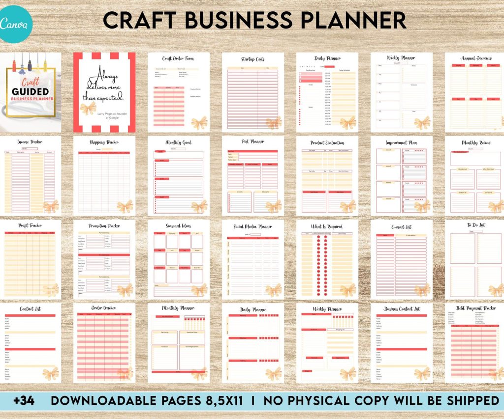Craft Business Plan Template