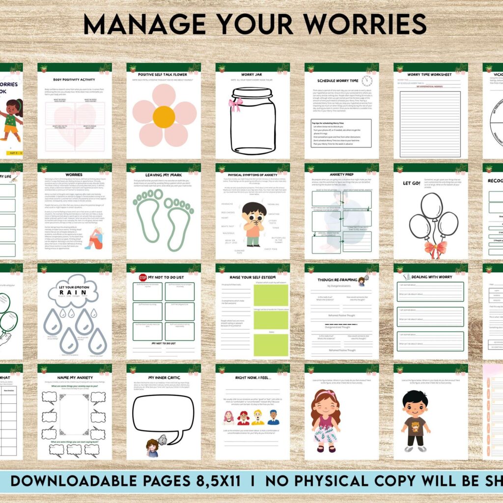 CBT activities for kids ages 8-12 CBT worksheets, anxiety relief, therapy resources, therapy worksheets, social anxiety, social psychology, therapy tools, anxiety, therapy