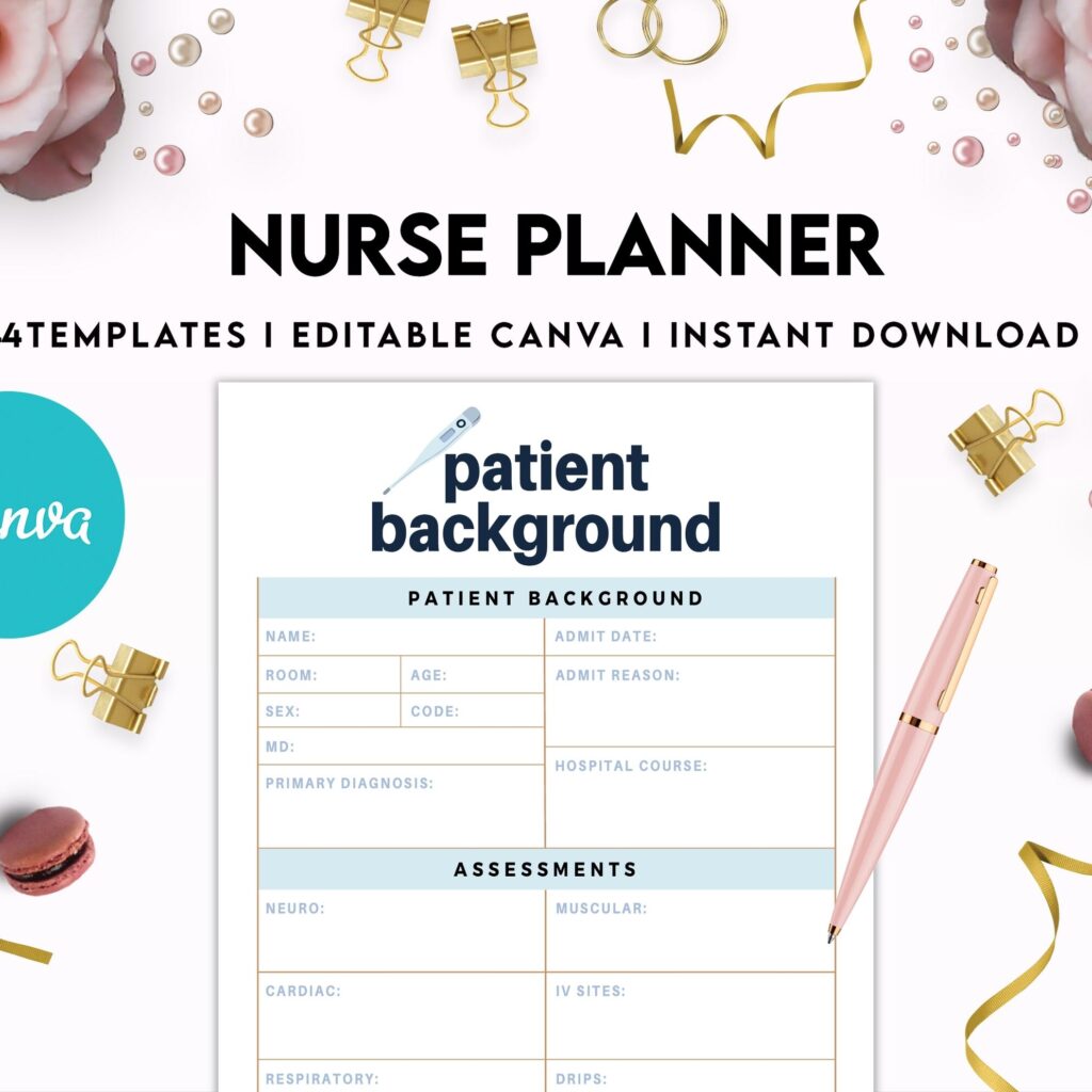 Nurse Planner, Nurse Practice journal, Nursing Student Planner, Nursing School Planner, Student Nurse, Medical Student Planner, Canva Editable Templates, Kdp interior