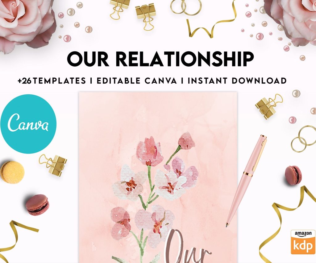 Couples Therapy Journal: Couples Counseling, Marriage, Engaged, Love, Breakup, Relationship, Newlywed, Fiance, Premarital, Canva Editable Templates, Kdp interior