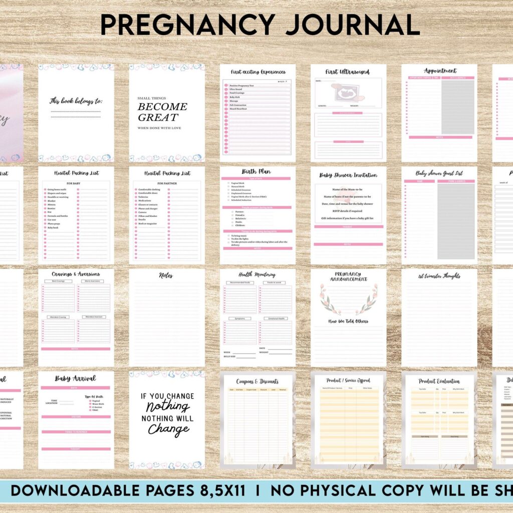 Pregnancy Journal Template