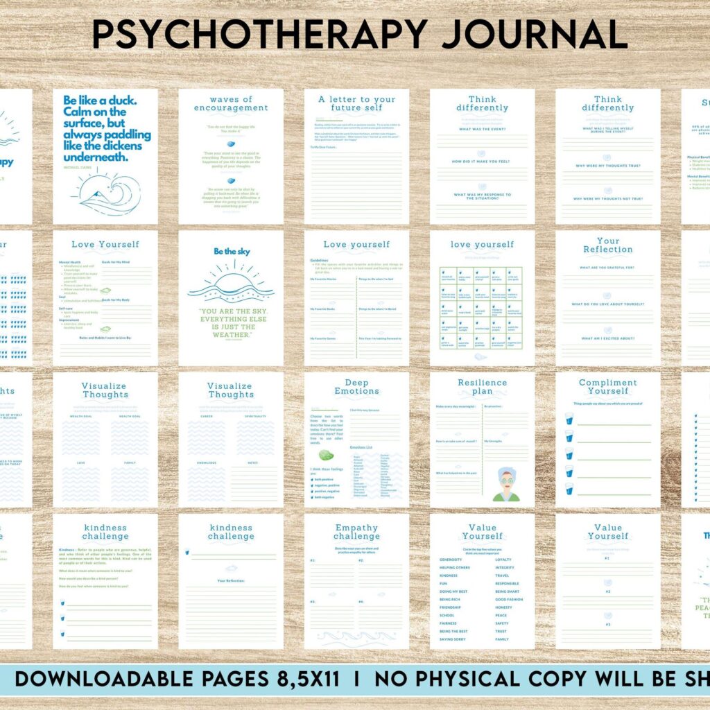 Thought Challenging Worksheets, CBT Therapy, Therapy Journal, Mental Health Editable Templates, Thought Processing, Cognitive Behavioral Therapy