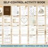Control Editable Templates Interactive Worksheet Journal Inserts Planner Notebook Template Therapy Psychology Mental Health School Counseling Tools, Canva Editable Templates, Kdp interior