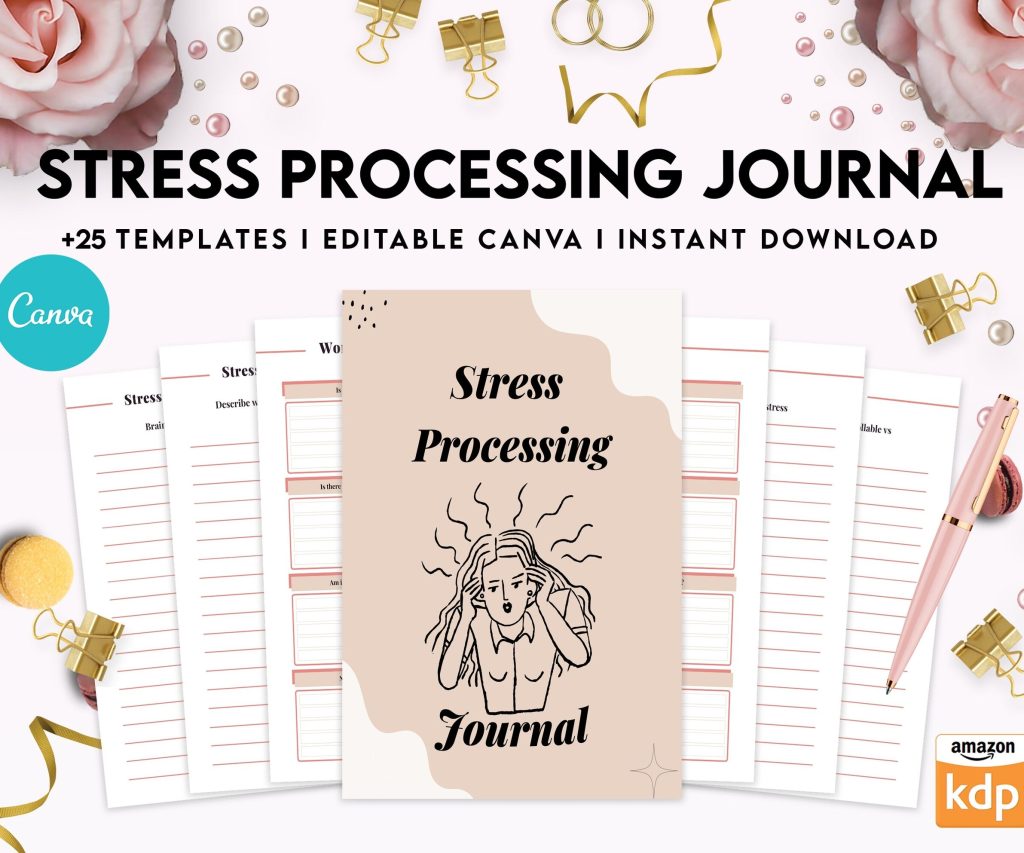 Stress Journal, DBT Distress Tolerance, DBT Skills, Therapy Journal, Mental Health Journal, Stress Editable Templates, Stress Relief, BPD, Anxiety, Canva Editable Templates, Kdp interior
