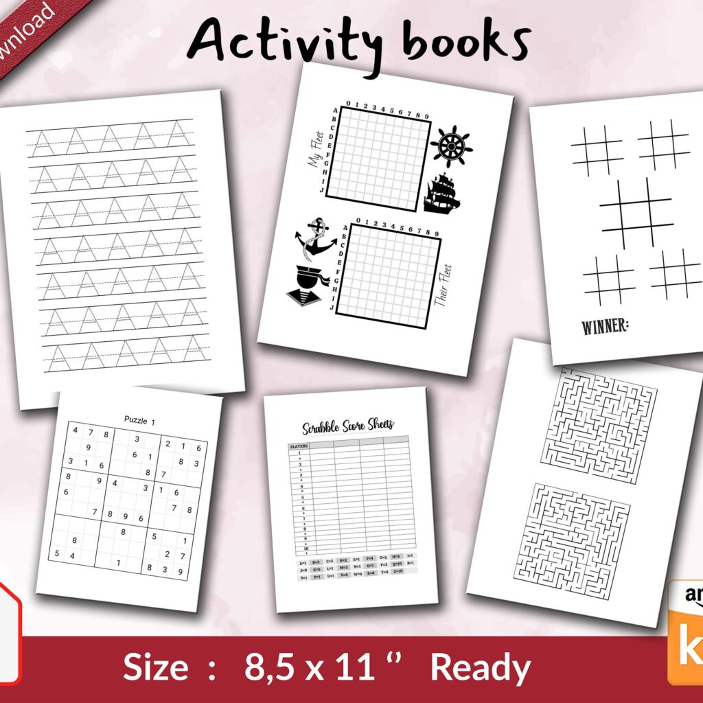 1000 Unique Amazon KDP interiors Bundle, Low Content Books Notebook, Activity Books Blank Journal, Coloring books, Covers, Commercial use
