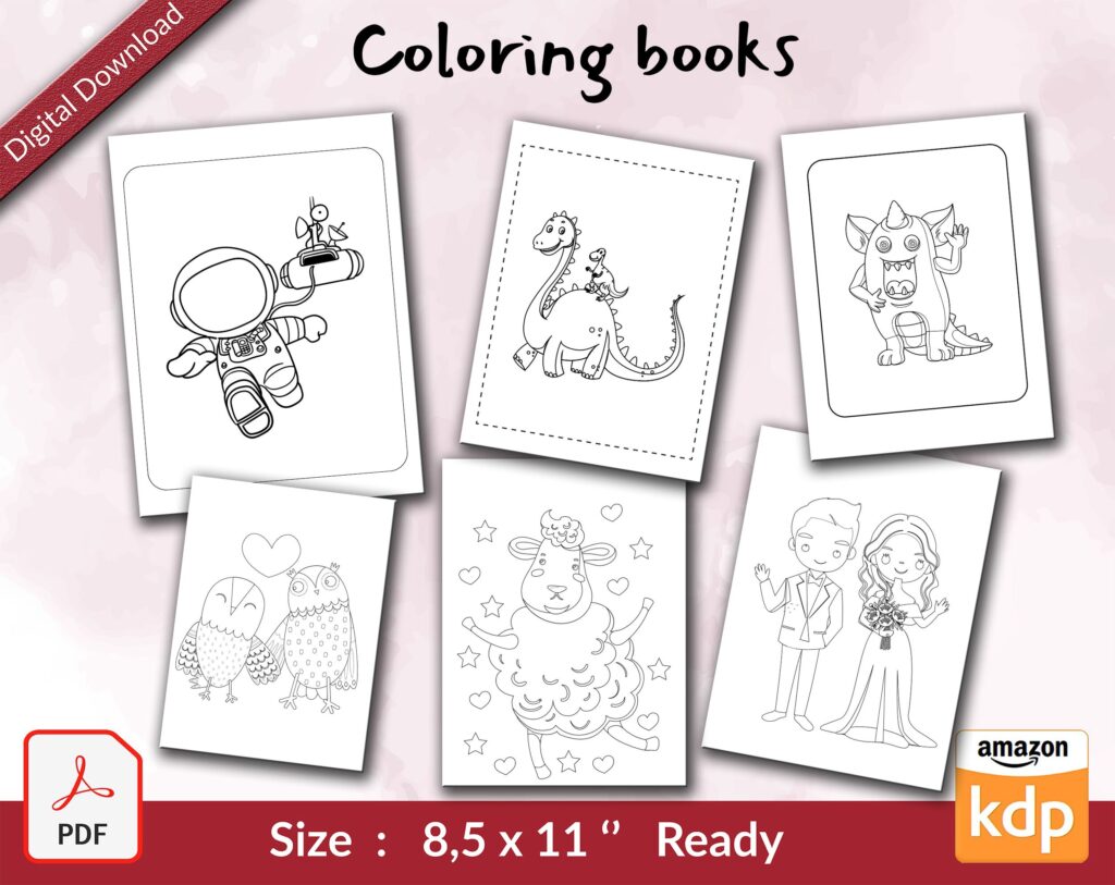 1000 Unique Amazon KDP interiors Bundle, Low Content Books Notebook, Activity Books Blank Journal, Coloring books, Covers, Commercial use