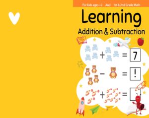Learning addition and subtraction Activity book PDF File 8.5×11 inch For Kids aged 2-4 4-8, KDP interior Ready To Upload COMMERCIAL Use