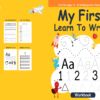 My first writing book Activity book PDF File 8.5×11 inch For Kids aged 2-4 4-8, KDP interior Ready To Upload COMMERCIAL Use