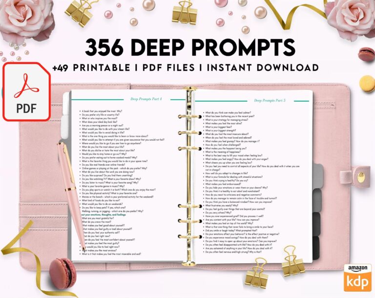 365 JOURNAL PROMPTS PDF FREE DOWNLOAD FOR MENTAL HEALTH visual data 5