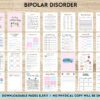 Bipolar mood tracker printable pdf, bipolar Disorder Therapy Journal: Mental Health, Depression, Anxiety, Mood Swings, Manic, Depressive, PDF Printable, Kdp interior
