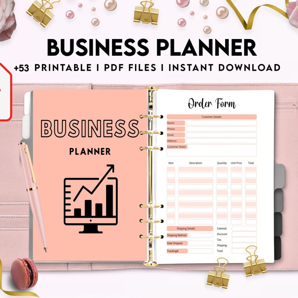 8×11 inch pages size Business Planner, Small Business Plan, Online Business planner, Business Planner Sheets, PDF Printable, Kdp interior