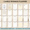 Candle Business Planner, Order form, Invoice, Tracker Etc. , 32 pages PDF Printable, Kdp interior