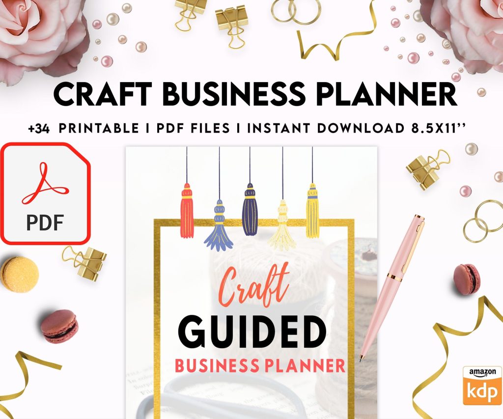 Craft Business Planner Template, Order form, Invoice, Tracker Etc. , PDF Printable, Kdp interior, Binder journal