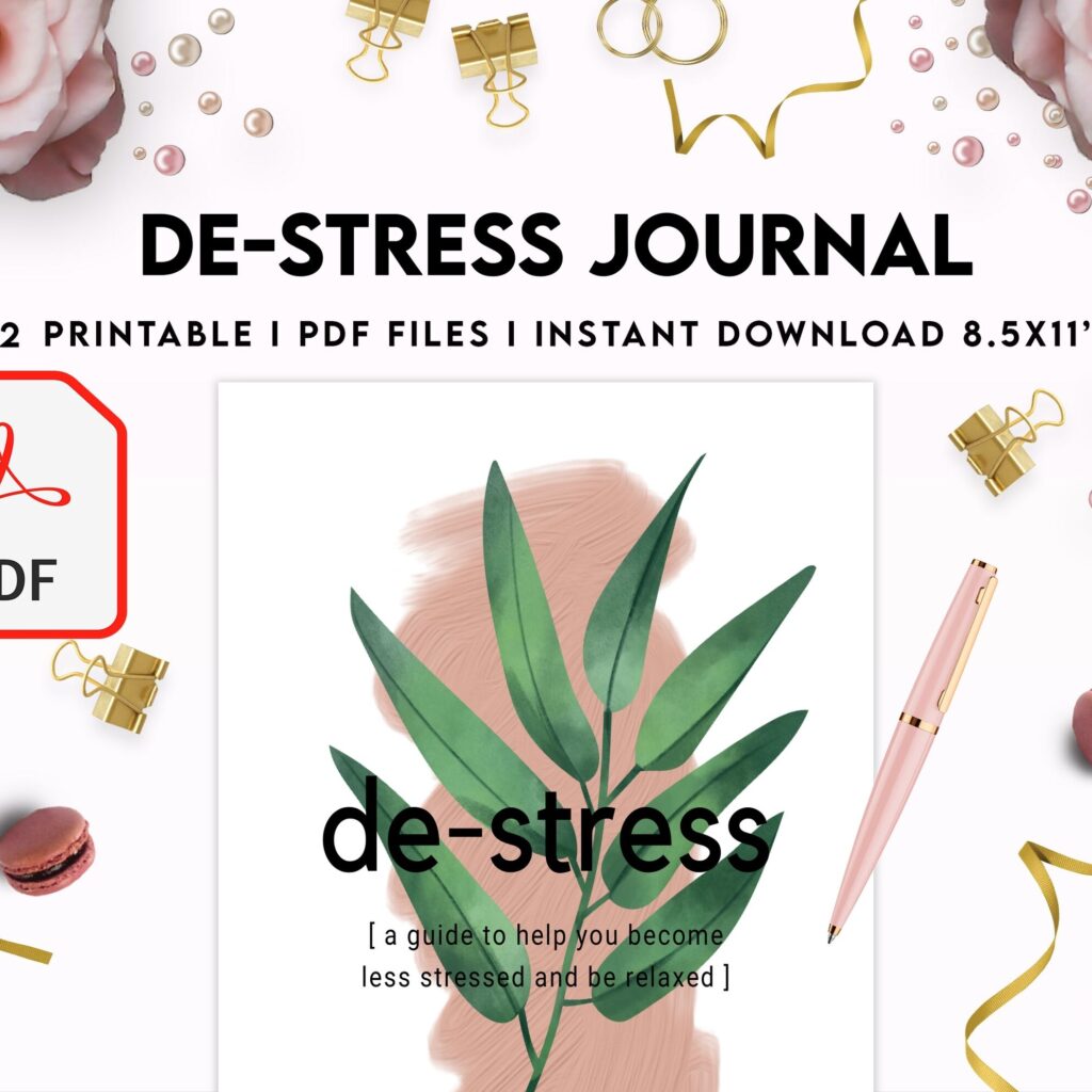 Stress Journal, DBT Distress Tolerance, DBT Skills, Therapy Journal, Mental Health Journal, Stress 8×11 inch pages size, Stress Relief, BPD, Anxiety, PDF Printable, Kdp interior
