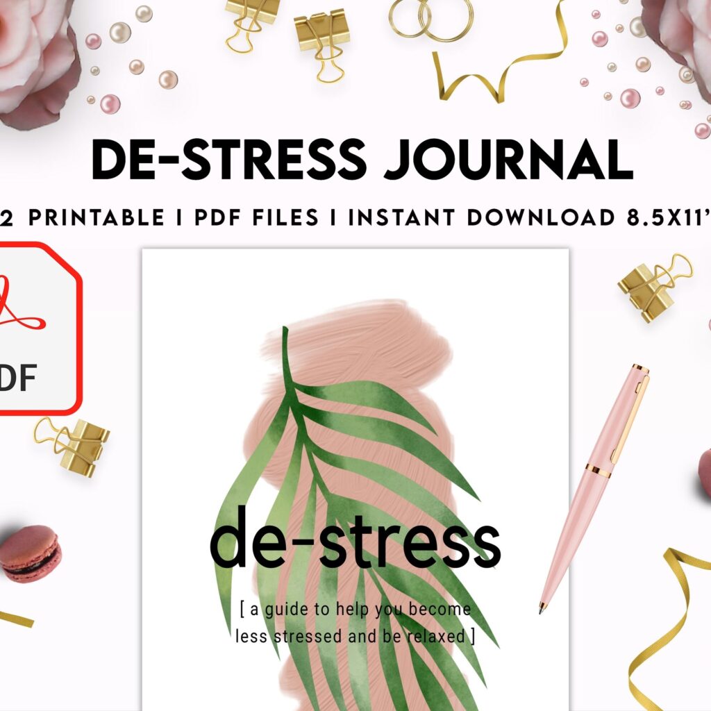 Stress Journal, DBT Distress Tolerance, DBT Skills, Therapy Journal, Mental Health Journal, Stress 8×11 inch pages size, Stress Relief, BPD, Anxiety, PDF Printable, Kdp interior