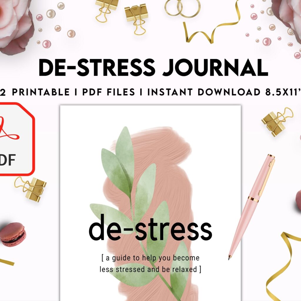 Stress Journal, DBT Distress Tolerance, DBT Skills, Therapy Journal, Mental Health Journal, Stress 8×11 inch pages size, Stress Relief, BPD, Anxiety, PDF Printable, Kdp interior