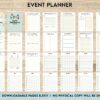 Event Planning Business Planner, Order form, Invoice, Tracker… , 35 pages PDF Printable, Kdp interior, Binder journal