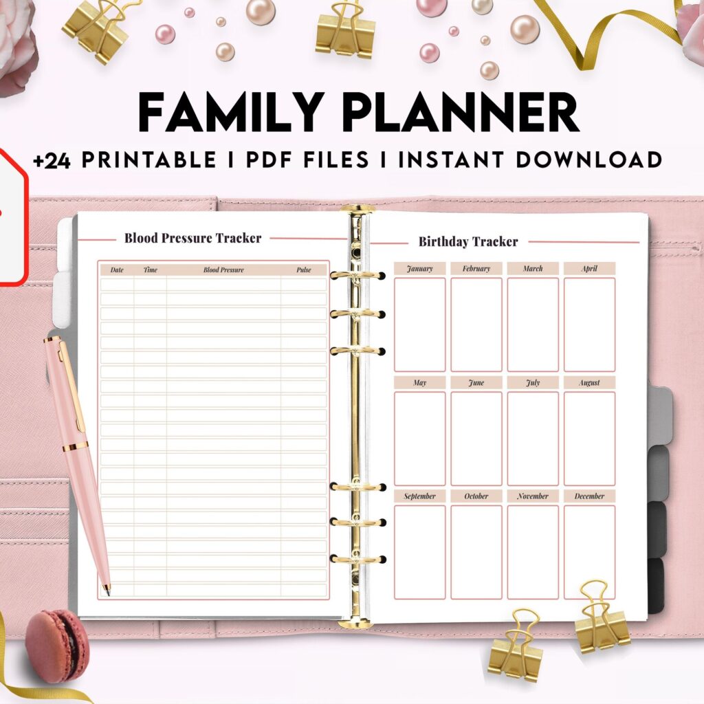 Family Health History, Personal Health History, Medical Record Tracker, Medical Appointment Tracker, Physician Form template, PDF Printable, Kdp interior