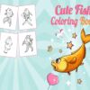 Fish coloring Coloring book For Kids aged 2-4 4-8 8-1, PDF File 8.5×11 inch, KDP interior Ready To Upload COMMERCIAL Use