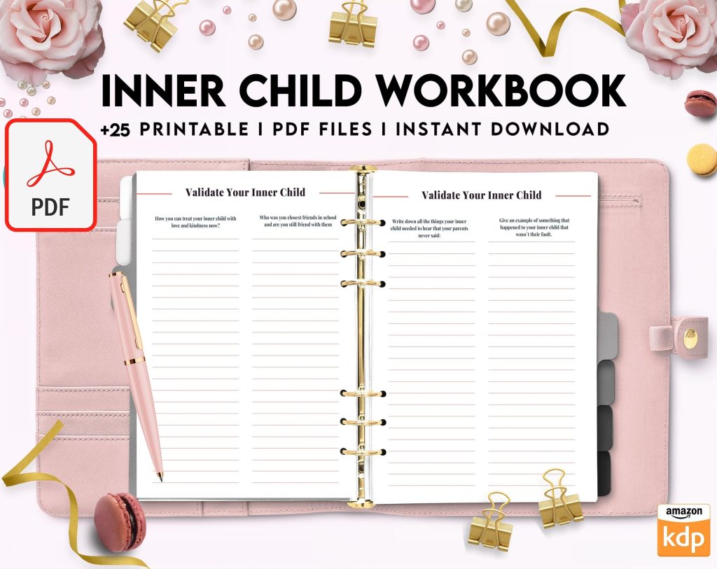 Inner Child Worksheets.pdf Inner Child Shadow Work, Journal Prompts, 8x11 inch pages size Workbook ...