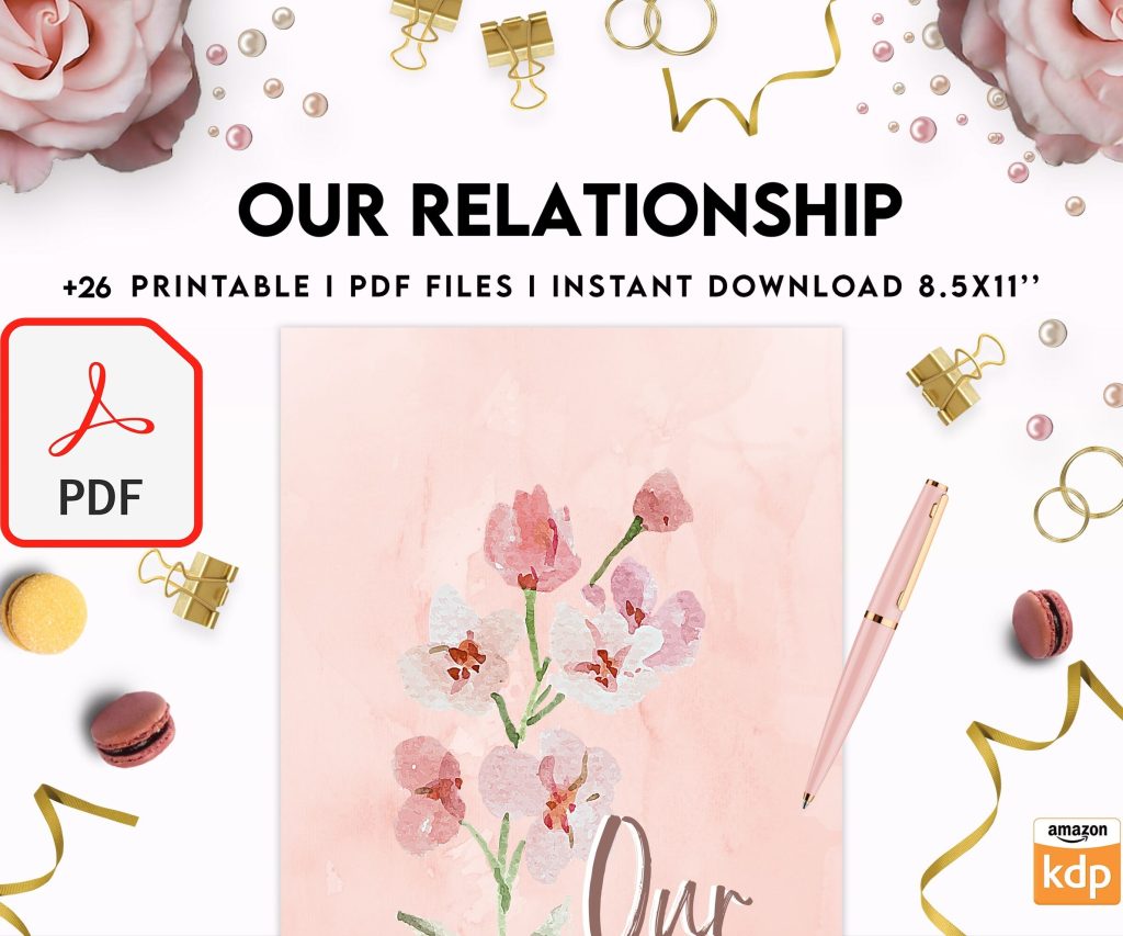 Couples Therapy Journal: Couples Counseling, Marriage, Engaged, Love, Breakup, Relationship, Newlywed, Fiance, Premarital, PDF Printable, Kdp interior