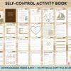 Control 8×11 inch pages size Interactive Worksheet Journal Inserts Planner Notebook Template Therapy Psychology Mental Health School Counseling Tools, PDF Printable, Kdp interior