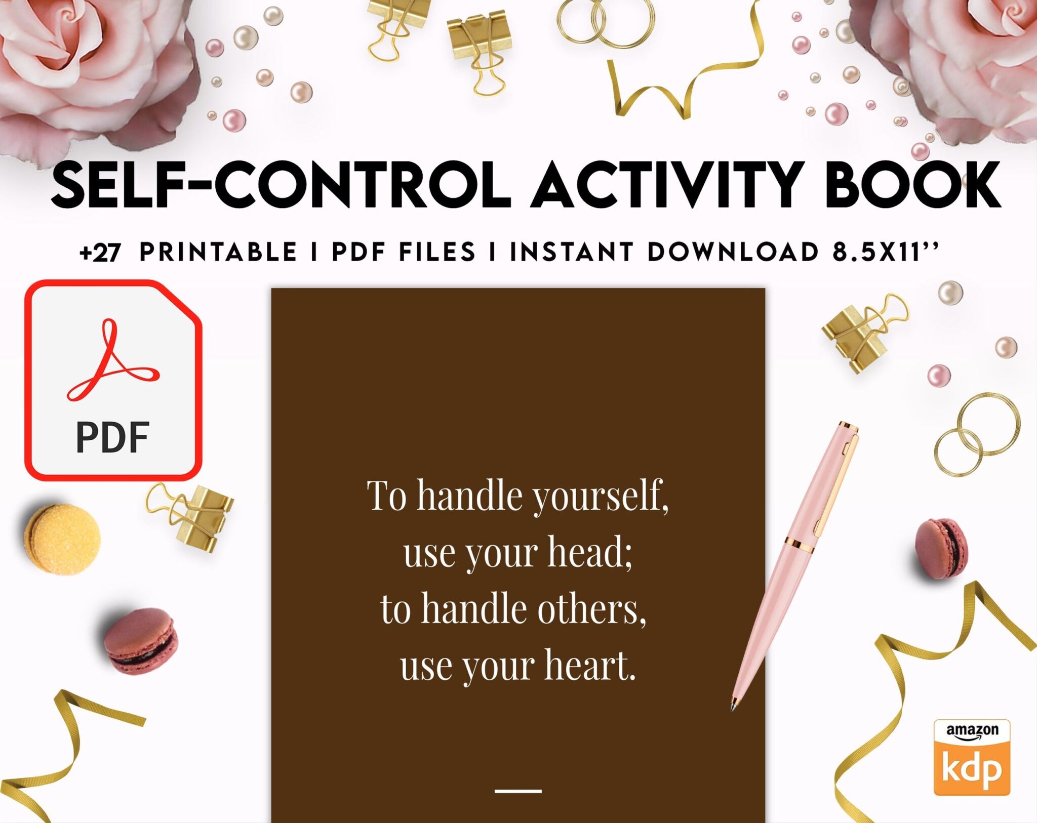 Self Control Activity Book: Elevate Mindfulness | Printable