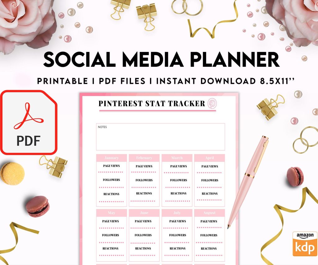 Social media planner, Social media journal, Weekly planner, Post planner, Stories Planner, feed Planner, PDF Printable, Kdp interior