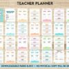 Teacher Planner, Teacher Journal, teacher Bundle pages, PDF Printable, Kdp interior