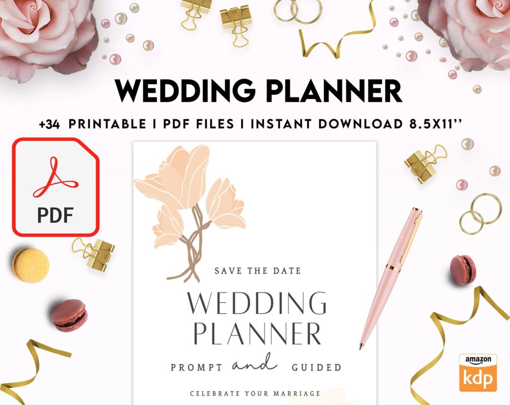 Wedding Planner , Wedding Pages, Wedding Plan Bundle, Wedding Planning Book, Wedding Planner, PDF Printable, Kdp interior
