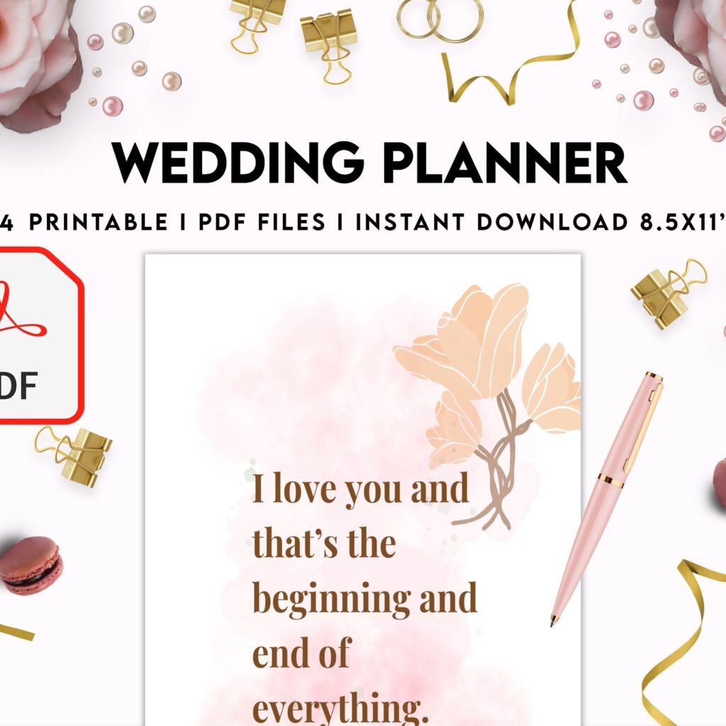 Wedding Planner , Wedding Pages, Wedding Plan Bundle, Wedding Planning Book, Wedding Planner, PDF Printable, Kdp interior