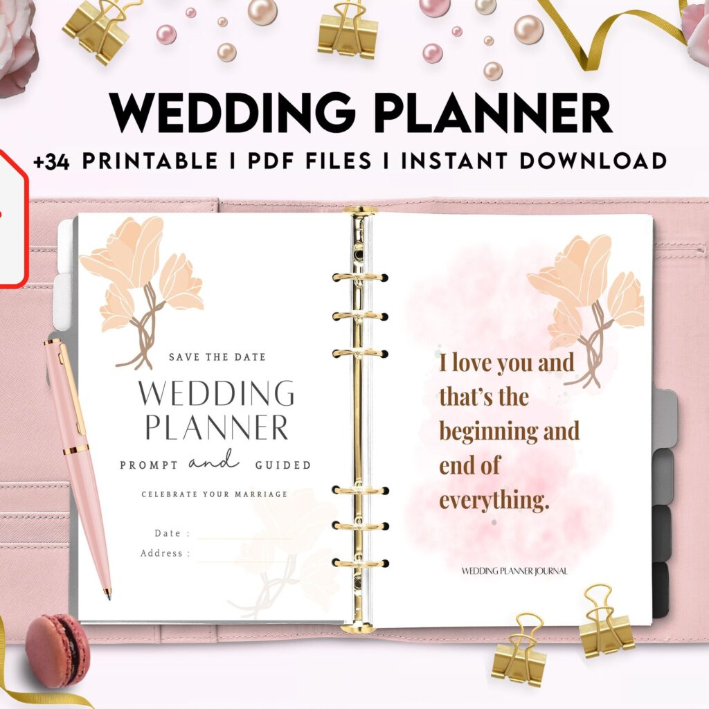 Wedding Planner , Wedding Pages, Wedding Plan Bundle, Wedding Planning Book, Wedding Planner, PDF Printable, Kdp interior