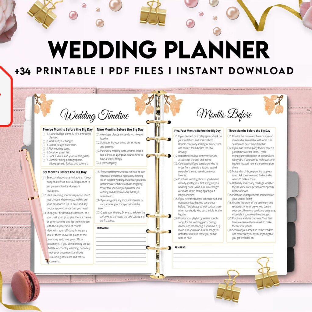 Wedding Planner , Wedding Pages, Wedding Plan Bundle, Wedding Planning Book, Wedding Planner, PDF Printable, Kdp interior