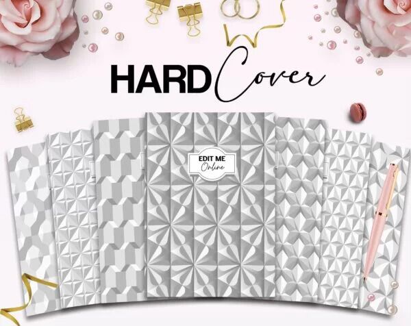 9 Pattern Hardcover Template Canva