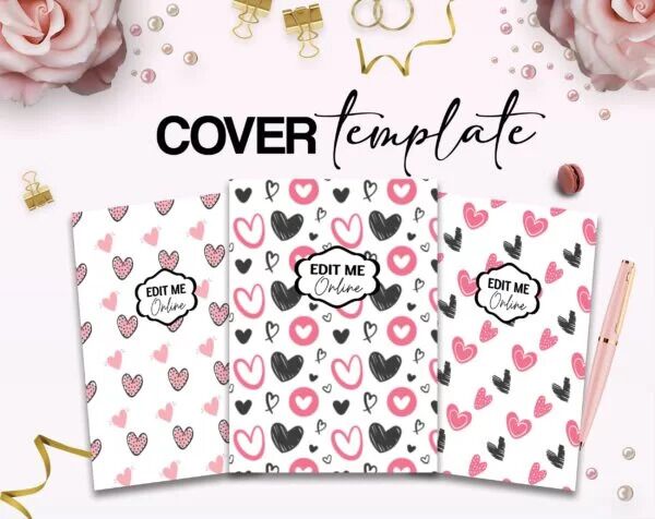  Hearth Pattern girl pink Book Cover