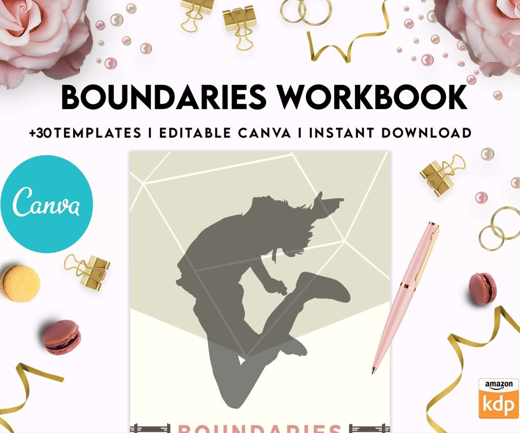 Boundaries workbook, Communicating, Canva Editable Templates 8,5×11 inch, KDP interior