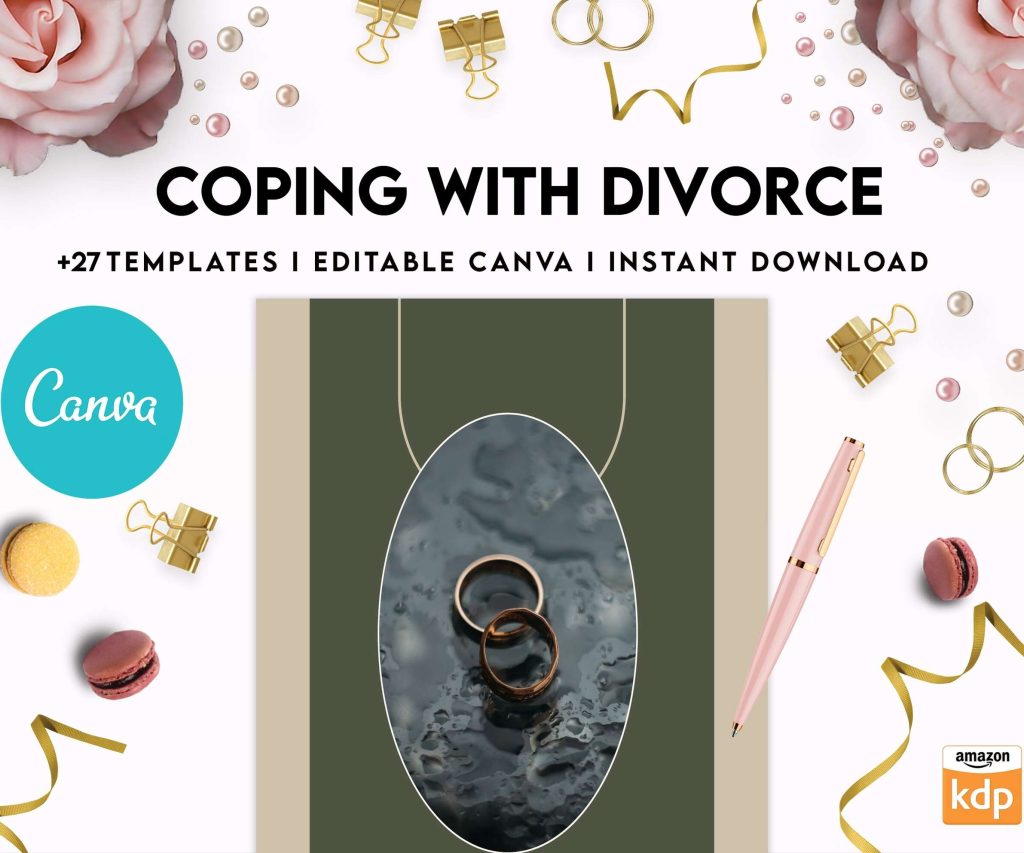 Coping with Divorce for adults, Canva Editable Templates 8,5×11 inch, KDP interior