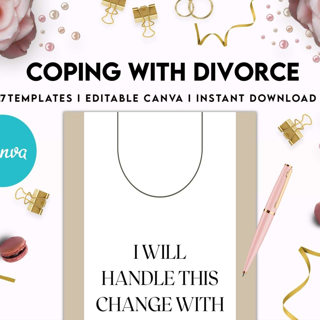 Coping with Divorce for adults, Canva Editable Templates 8,5×11 inch, KDP interior