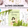 Eating disorder, Anorexia, Bulimia, Canva Editable Templates 8,5×11 inch, KDP interior