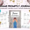 Shame, Guilt, Embarrassment Distinct Emotions, Self-Esteem, Canva Editable Templates 8,5×11 inch, KDP interior