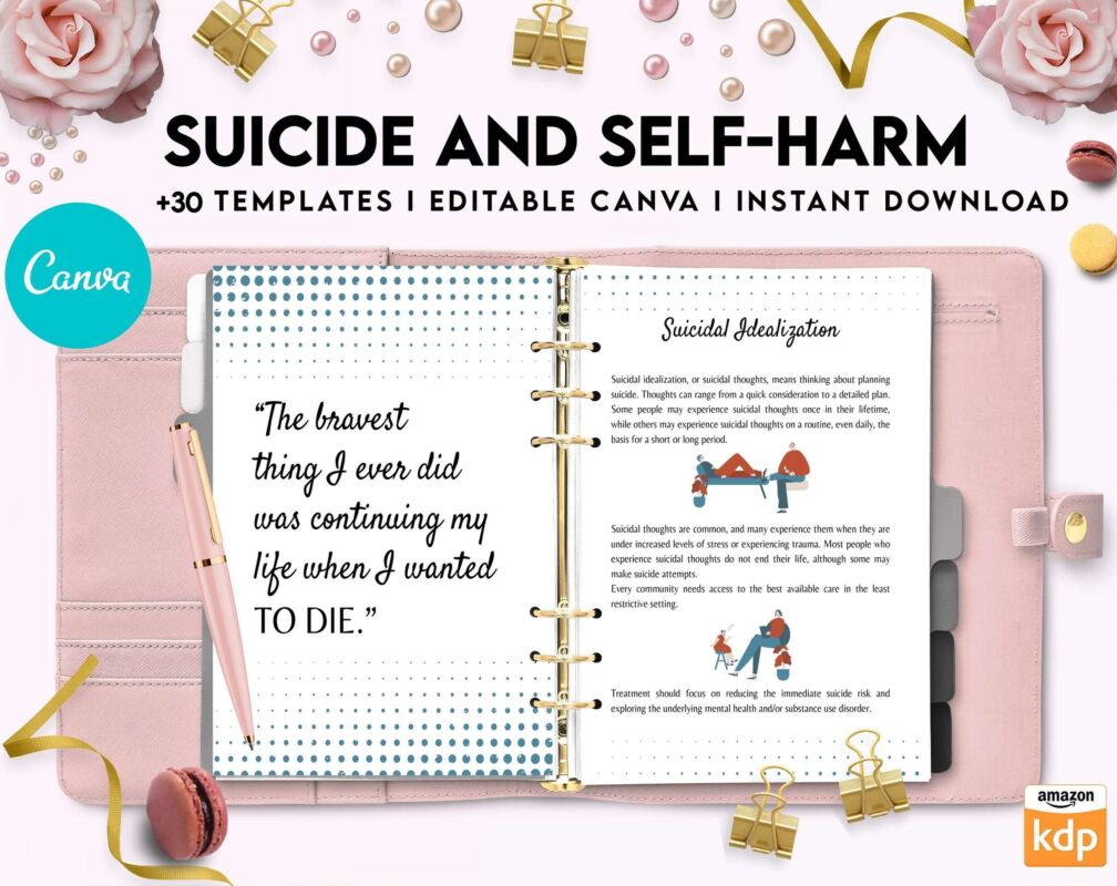 Suicide and self-harm journal, suicide awareness,suicide prevention ...