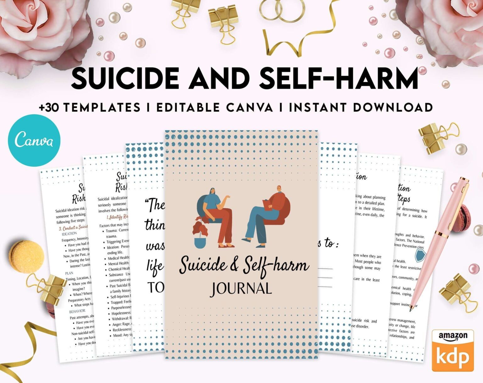 Suicide and self-harm journal, suicide awareness,suicide prevention ...