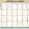 A Better Me Planner, Daily Monthly planner, Goal planner, KDP interior PDF file 8,5×11 inch