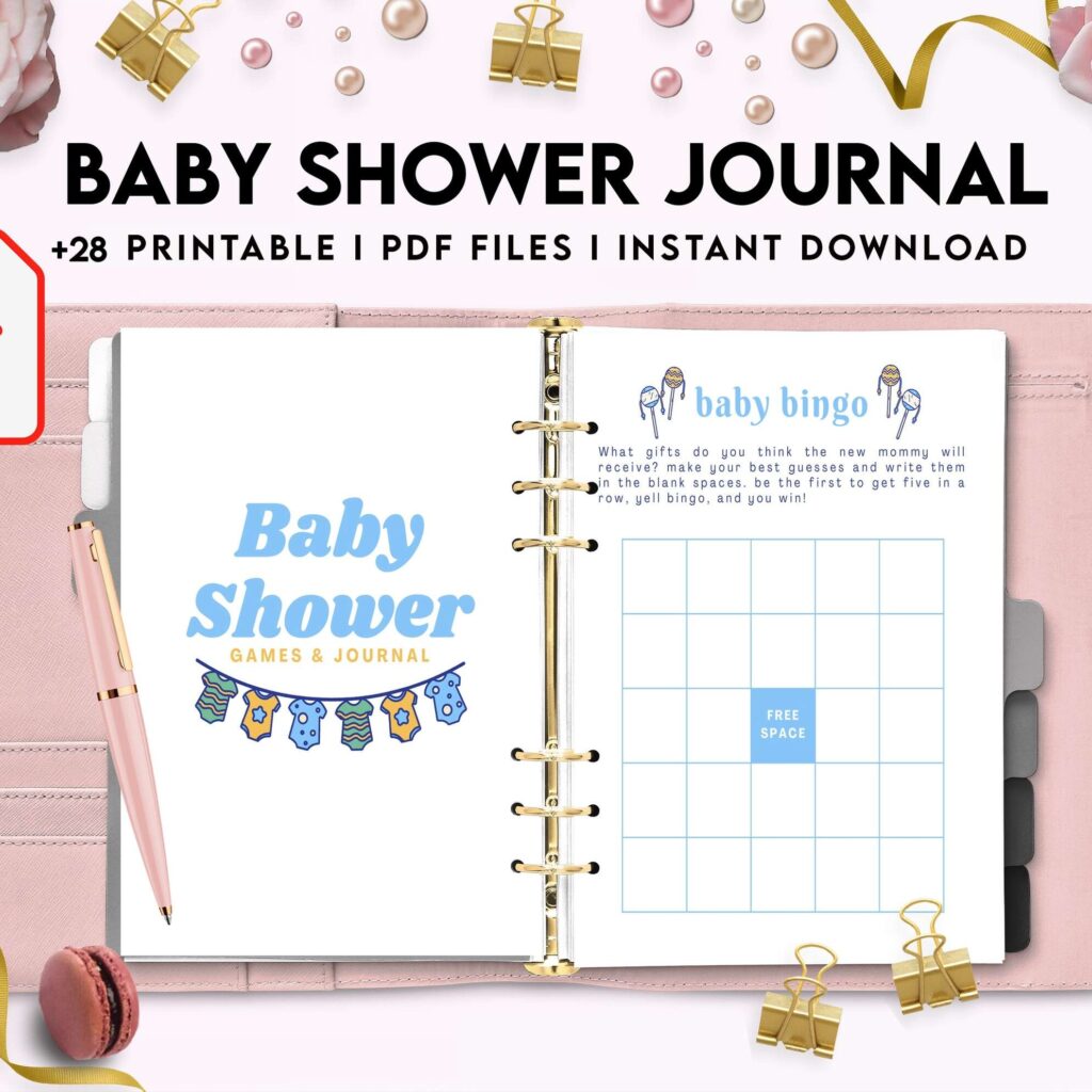 Baby Shower Journal, anxiety therapy journal, Self care journal, mindfulness, self love journal, wellness journal KDP interior PDF file 8,5×11 inch