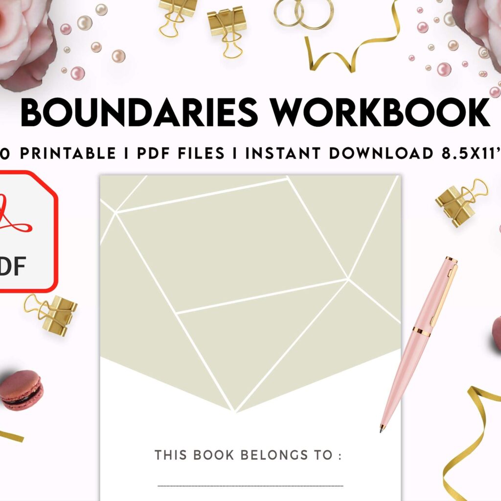 Boundaries workbook, Communicating, KDP interior PDF file 8,5×11 inch