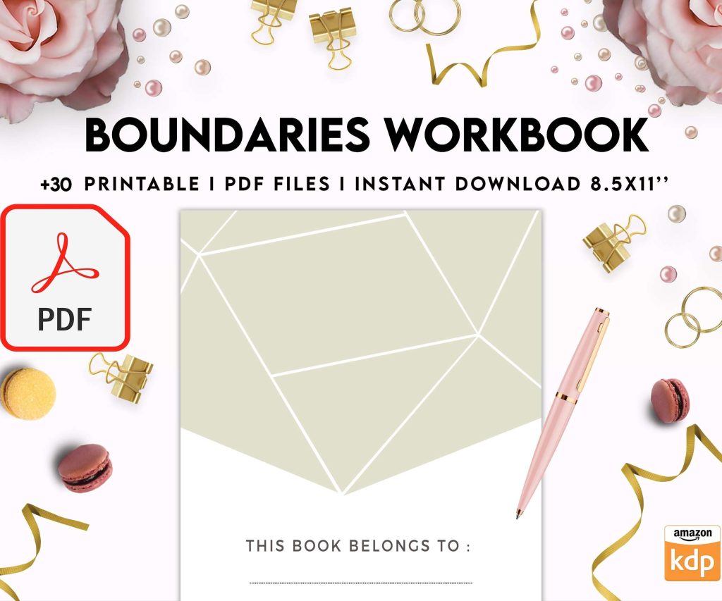 Boundaries workbook, Communicating, KDP interior PDF file 8,5×11 inch