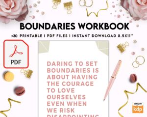 Boundaries workbook, Communicating, KDP interior PDF file 8,5×11 inch